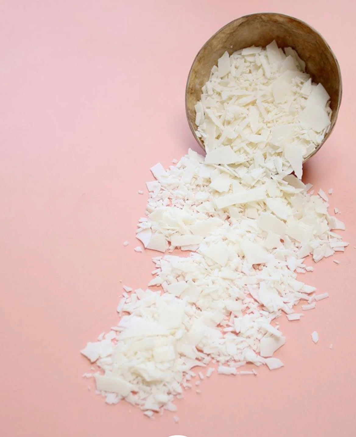 Candle coconut container wax