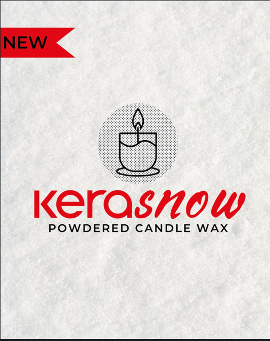 Snow candle wax