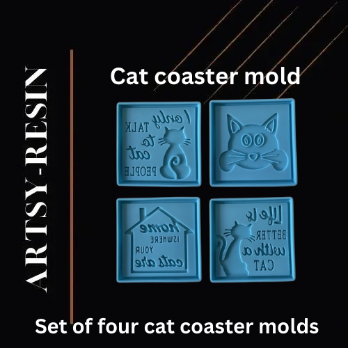 Cat coaster molds