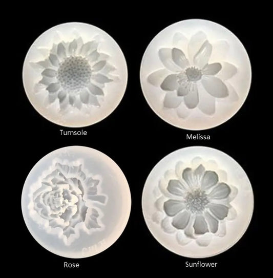 Set of four flower mold